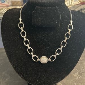 Giani Bernini Sterling Silver chain link stylish necklace Reg $240 Sale !